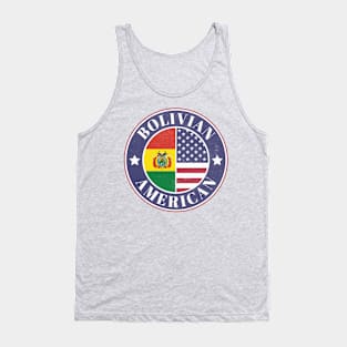 Proud Bolivian-American Badge - Bolivia Flag Tank Top